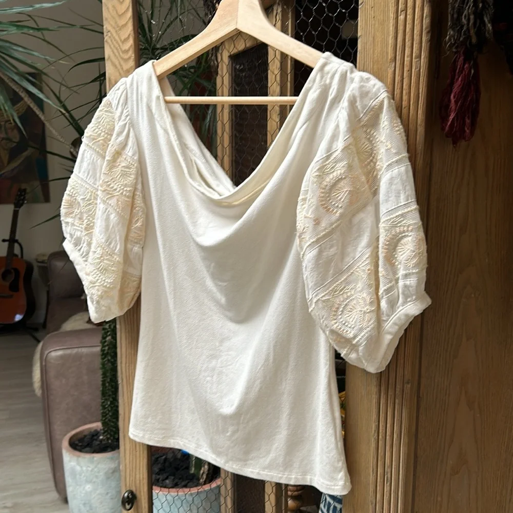 Free People Rock With It Off the Shoulder Top